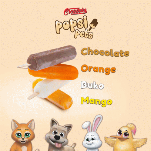 An Advertisement For Popsi Pets Shows A Dog A Rabbit And A Duck GIF