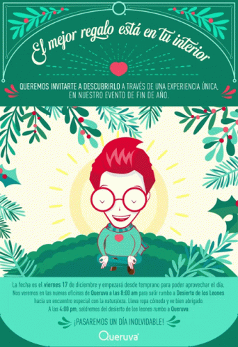 an advertisement for queruva in spanish with a picture of a boy
