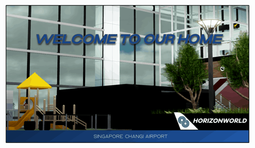 An Advertisement For Singapore Changi Airport Welcomes You GIF
