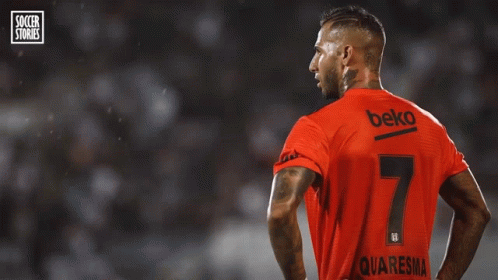 an advertisement for soccer stories shows a man in a red shirt with the word downfall on it