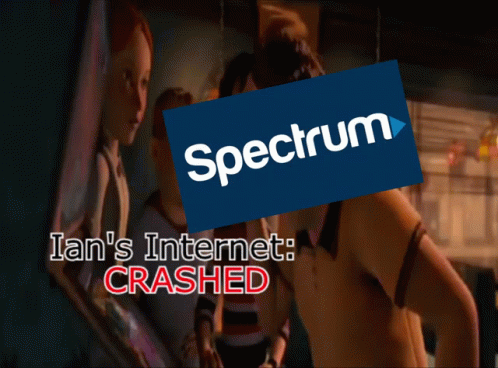 An Advertisement For Spectrum Shows A Man Talking To Two Children GIF