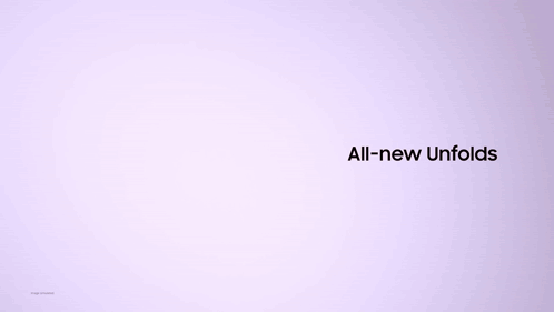 An Advertisement For The All-New Galaxy Z Fold8 Ultra Fold8 Galaxy Al GIF