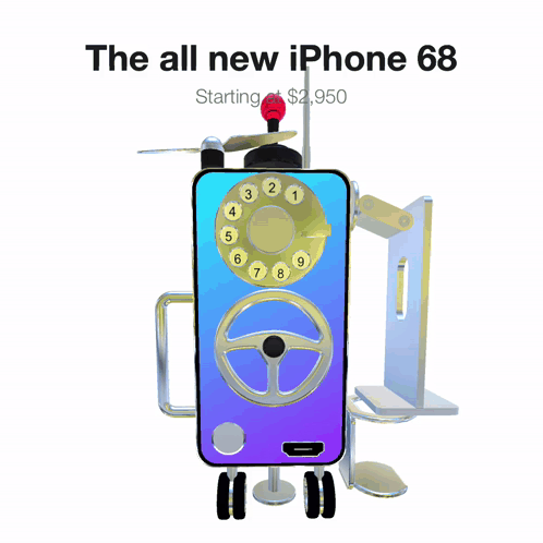 An Advertisement For The All New Iphone 68 GIF
