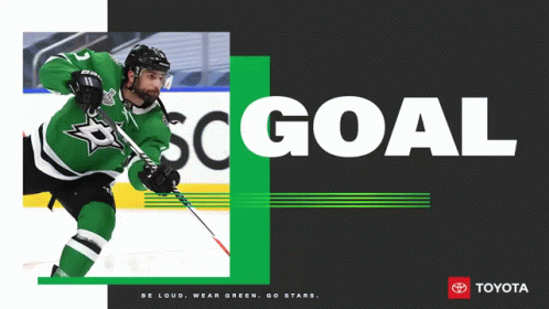 An Advertisement For Toyota With A Hockey Player GIF