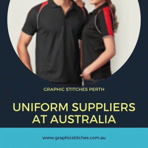 An Advertisement For Uniform Suppliers At Australia GIF