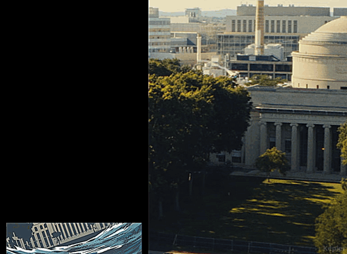 An Aerial View Of A Large Building With A Dome GIF