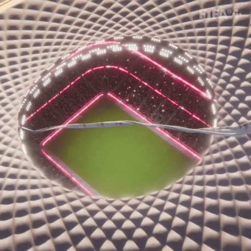 An Aerial View Of A Soccer Stadium With The Word Fifa On The Bottom GIF