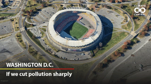 An Aerial View Of A Stadium In Washington Dc GIF