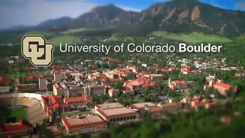 An Aerial View Of The University Of Colorado Boulder Is Shown GIF