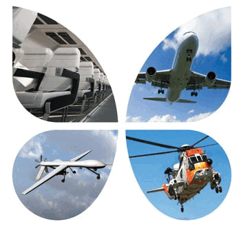 An Airplane A Helicopter And A Drone Are Shown In A Butterfly Shape GIF