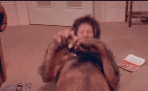 An American Werewolf In London Transformation GIF