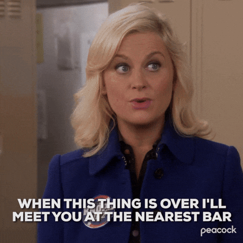 Woman Saying When This Is Over I Ll Meet You At The Bar GIF