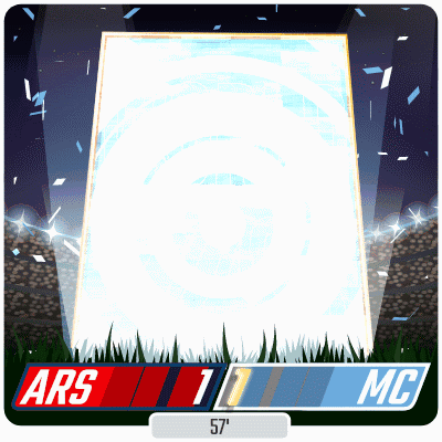 An Ars 1 Mc Scoreboard With A White Square In The Middle GIF