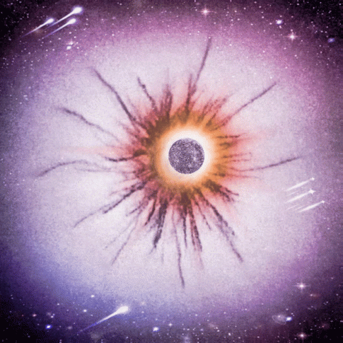 An Artist 'S Impression Of A Planet Being Destroyed GIF