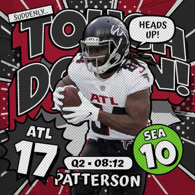 An Atl Football Player Is Running With A Ball GIF