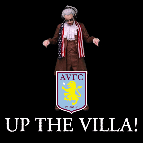 An Avfc Logo With A Yellow Lion And A White Star GIF