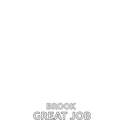 An Awesome Brook Great Job Greeting Card With Blue Fireworks GIF