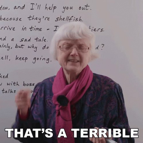 Elderly Woman Standing In Front Of Whiteboard GIF