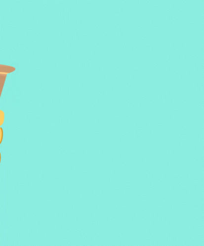 An Ice Cream Cone With The Words Happy Ice Cream Day On Top GIF