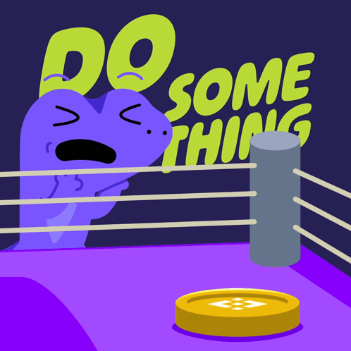 an illustration of a boxing ring with the words do some thing