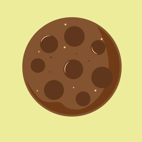 An Illustration Of A Chocolate Chip Cookie With The Words No Choice Cho On The Bottom Right GIF