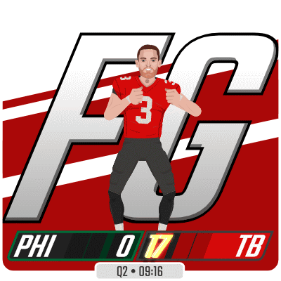An Illustration Of A Football Player With The Number 3 On His Jersey GIF