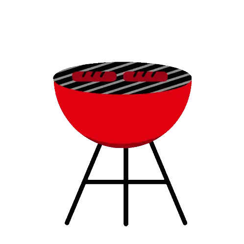 an illustration of a grill with the words happy labor day on it