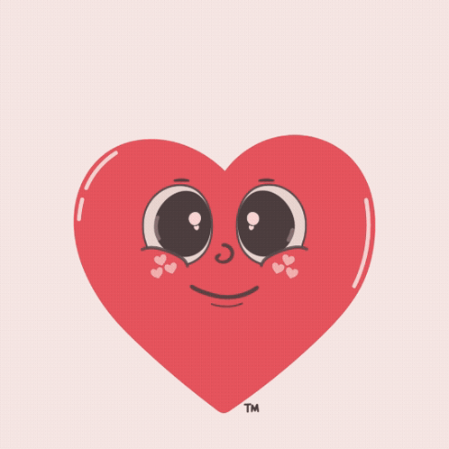 An Illustration Of A Heart With A Face And The Words Agreed Above It GIF