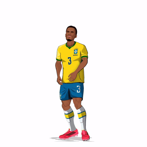 an illustration of a man holding a soccer ball