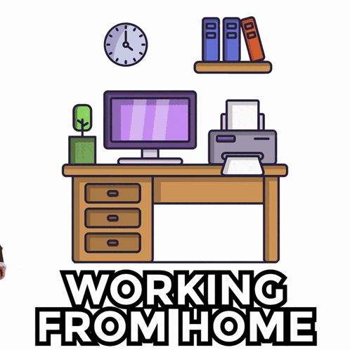 Man In Costume Working From Home GIF
