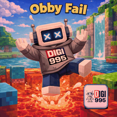 An Illustration Of A Robot Wearing A Digi 999 Sweatshirt GIF