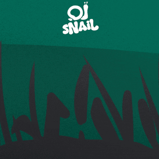An Illustration Of A Snail With The Words Oj Snail Above It GIF