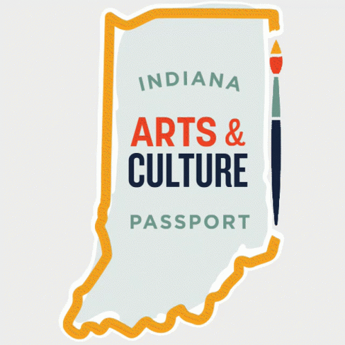 An Indiana Arts And Culture Passport Sticker GIF