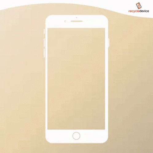 An Iphone 8 Is Displayed On A Recycle Device Advertisement GIF
