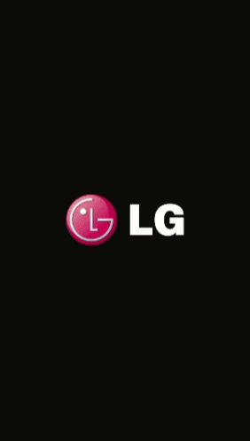An Lg Logo On A Black Background With A Red Circle GIF