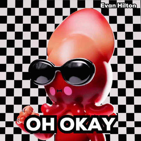 Octopus Wearing Sunglasses Says Oh Okay GIF