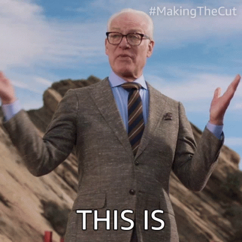 An Older Man In A Suit And Tie Says This Is GIF