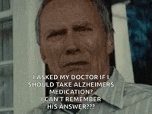 An Older Man Is Asking His Doctor If He Should Take Alzheimers Medication . GIF