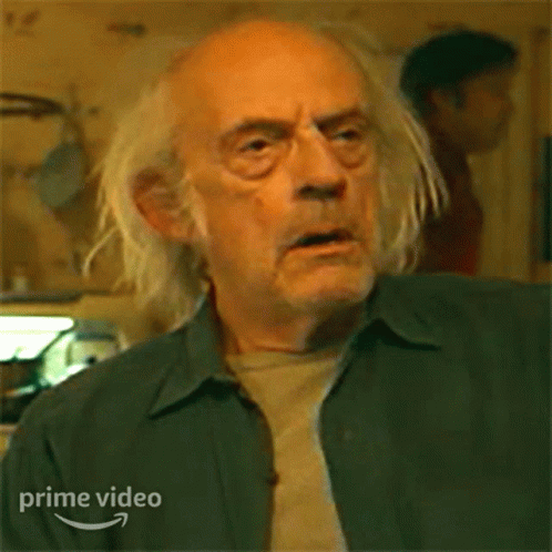 An Older Man With White Hair And A Beard Is Asking Why Not GIF