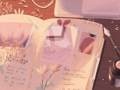 An Open Book With The Date 06 04 2018 On The Top GIF