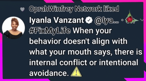 An Oprah Winfrey Network Liked Lyandla Vanzant 'S Tweet GIF