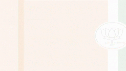An Orange White And Green Background With A Bjp Punjab Logo On It GIF