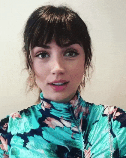 Ana De Armas Camera Glitz Glamour GIF