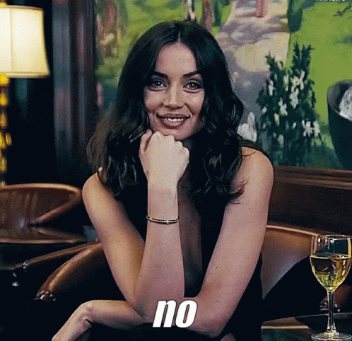 Ana De Armas No Head Shake GIF