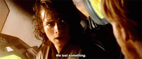 Anakin Skywalker Star Wars We Lost Something GIF