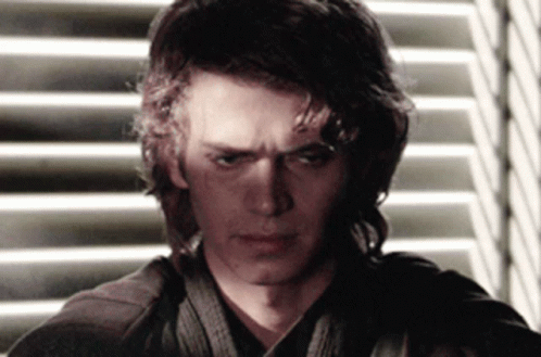 Anakin Skywalker Star Wars Serious GIF