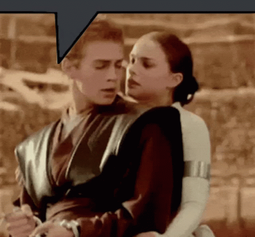 Anakin Skywalker Star Wars Padmé Amidala Kiss GIF