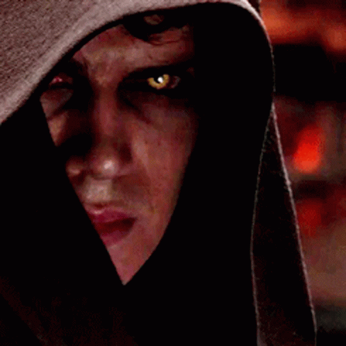 Anakin Skywalker Star Wars Death Stare GIF