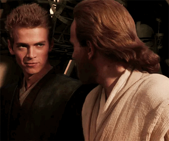 Anakin Skywalker Sly Look GIF