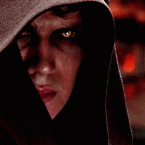 Anakin Skywalker Star Wars Death Stare GIF